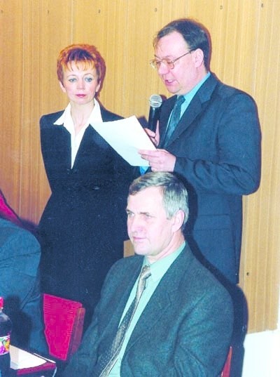 Andrzej Kania z OFG i  Elżbieta Sikorska