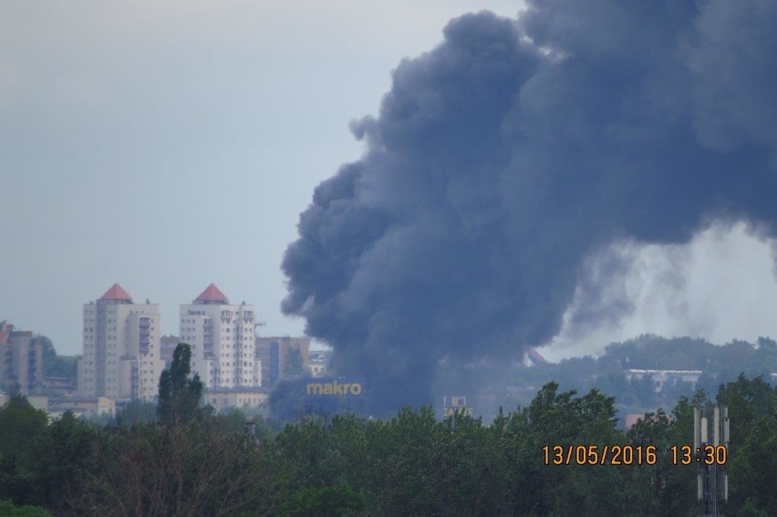 Duży pożar w Katowicach: Dym nad miastem [WIDEO, ZDJĘCIA]