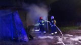 Pożar w Niałku Wielkim koło Wolsztyna. W garażu spłonęło BMW