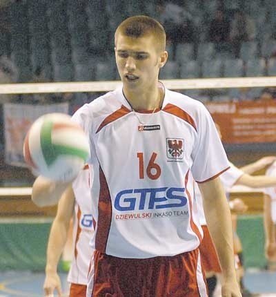Arkadiusz Kamiński jest jednym z dwóch rodowitych gorzowian w kadrze GTPS. W sobotę ten 21-letni środkowy był ostoją bloku swojej drużyny.