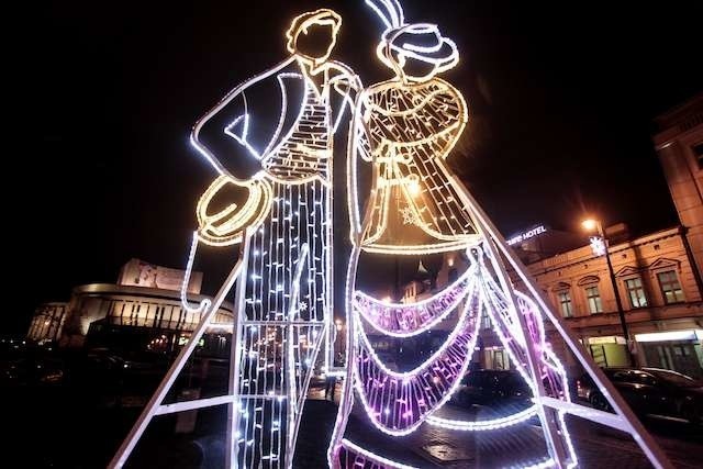 Iluminacje świąteczneplac teatralny