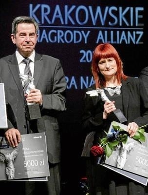 Prof. Andrzej Zoll i Magdalena Hejda uhonorowani przez Allianz FOT. ANNA KACZMARZ