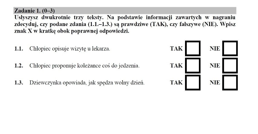 Sprawdzian szóstoklasisty 2015. Próbny test szóstoklasisty [ARKUSZ + KLUCZ ODPOWIEDZI]