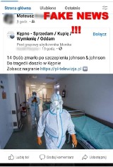 Policja ostrzega przed oszustami. Wymyślili fake news o zgonach po szczepionce i wabią nim internautów 