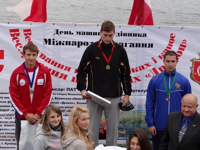 Wiktor Wieruszewski (LTK Fala) Lublin na drugim stopniu podium w ukraińskim Kovlu