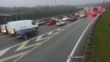 Duże utrudnienia na autostradowej obwodnicy Krakowa