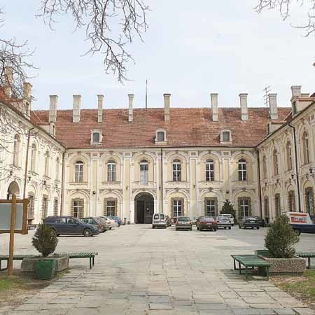 Wiadomo o trzech różnych żagańskich zamkach. Najstarszy, zbudowany w XII wieku w miejscu grodu, znajdował się 1,5 km od średniowiecznego miasta. W XIII wieku powstał zamek już w mieście, a nieco później trzeci. W miejscu tego ostatniego powstał widoczny na zdjęciu pałac.