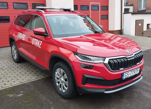 Skoda Kodiaq, nowy pojazd operacyjny KM PSP w Słupsku.