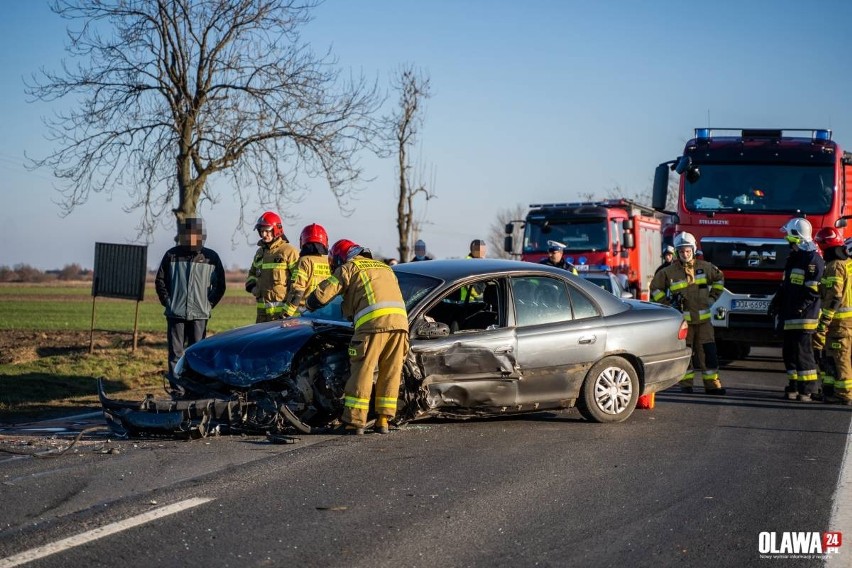 Wypadek na drodze krajowej nr 94 pomiędzy Wrocławiem a Oławą