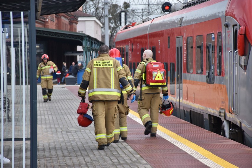 Wypadek na stacji PKP w Malborku