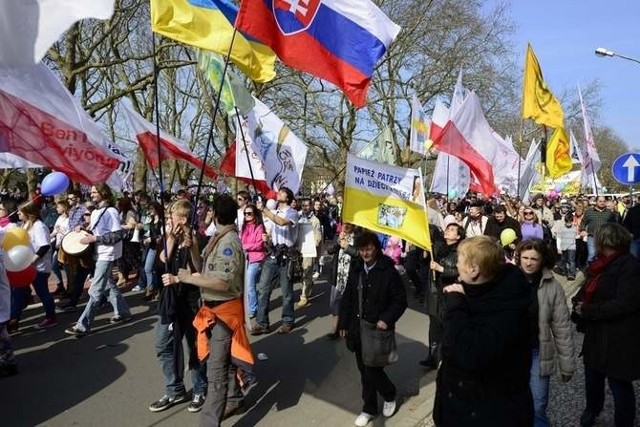 Zeszłoroczny Marsz dla Życia w Szczecinie.