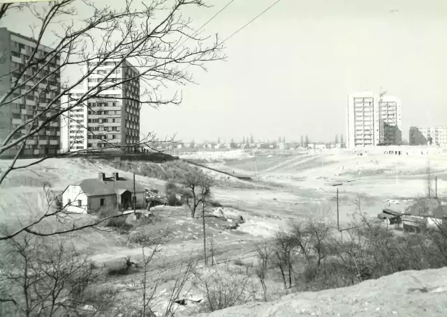 Lublin, widok na Sierakowszczyznę i wąwóz między osiedlem Kalinowszczyzna B i D.