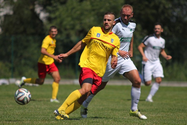 Wojciech Dziadzio (w żółtej koszulce) jest jednym z nowych zawodników w składzie Podhala