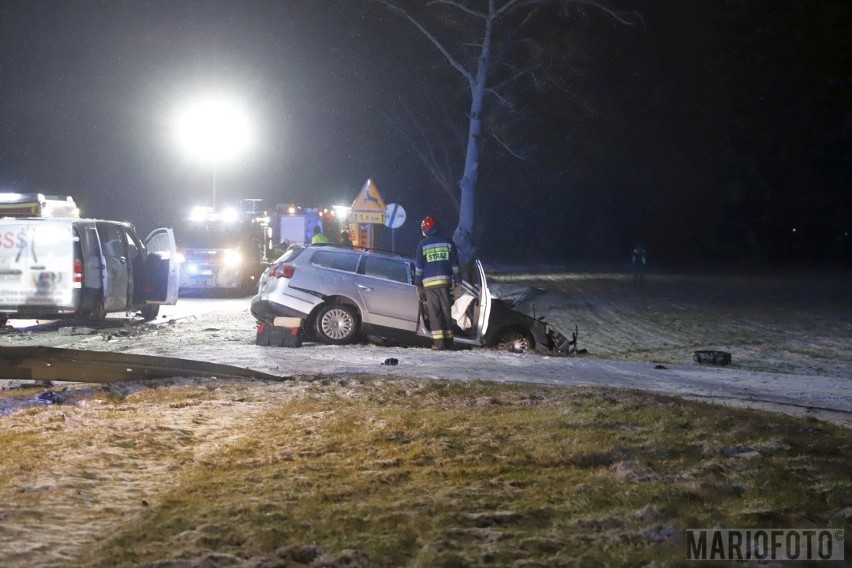 Wypadek na DK 46 w Dąbrowie