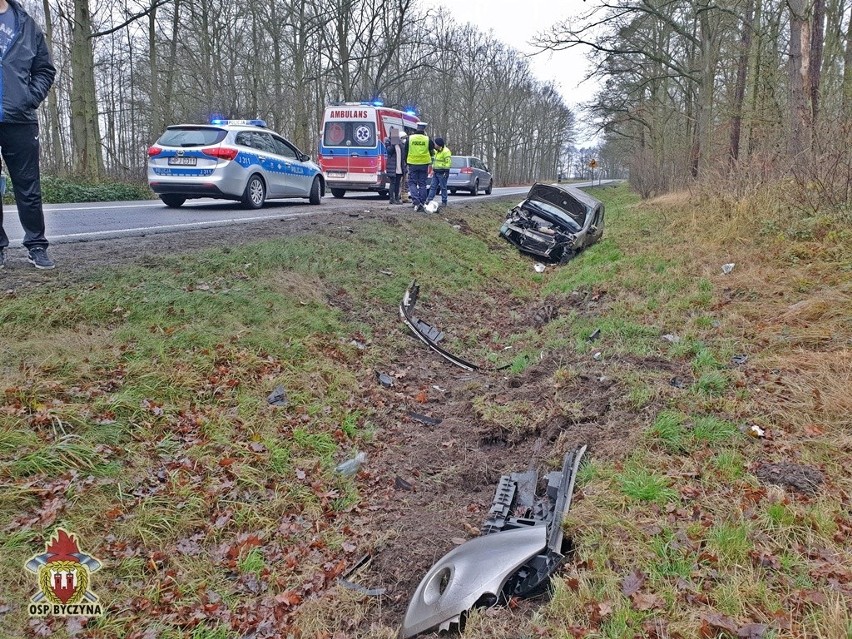 Wypadek na DK 11 między Gołkowicami a Kostowem (w gminie...