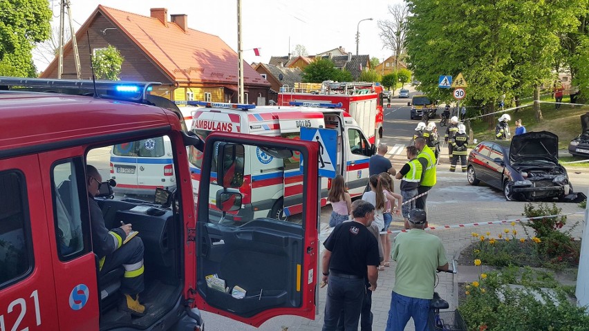 Supraśl. Wypadek na ul. Piłsudskiego. Seat zderzył się z...