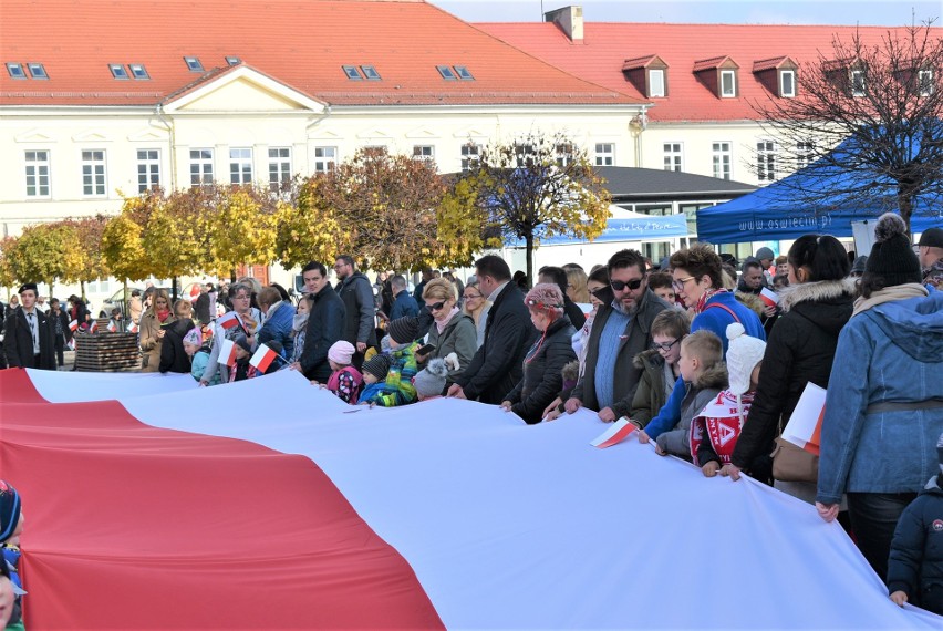 Wielka patriotyczna manifestacja w Oświęcimiu. Biało-czerwony marsz przeszedł ulicami Starego Miasta pod Grób Nieznanego Żołnierza [ZDJĘCIA]