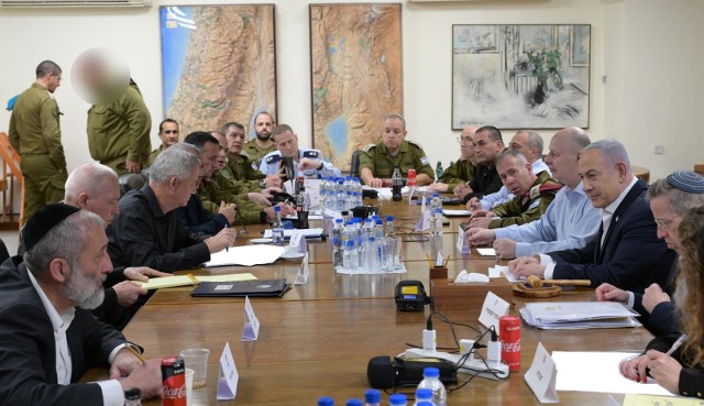 Posiedzenie gabinetu wojennego Izraela