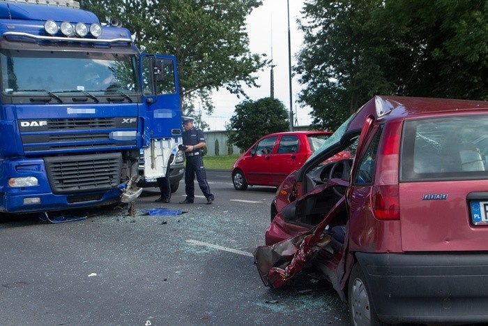 Wypadek na ulicy Koszlaińskiej w Kołobrzegu