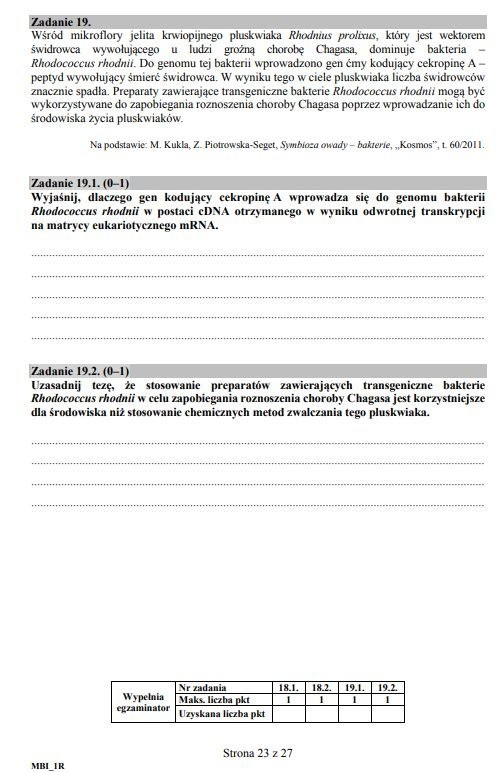 Matura 2018: BIOLOGIA arkusze CKE ONLINE + rozwiązania...