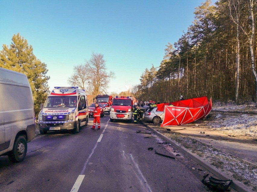 Śmiertelny wypadek w Sadlinkach 22.02.2019
