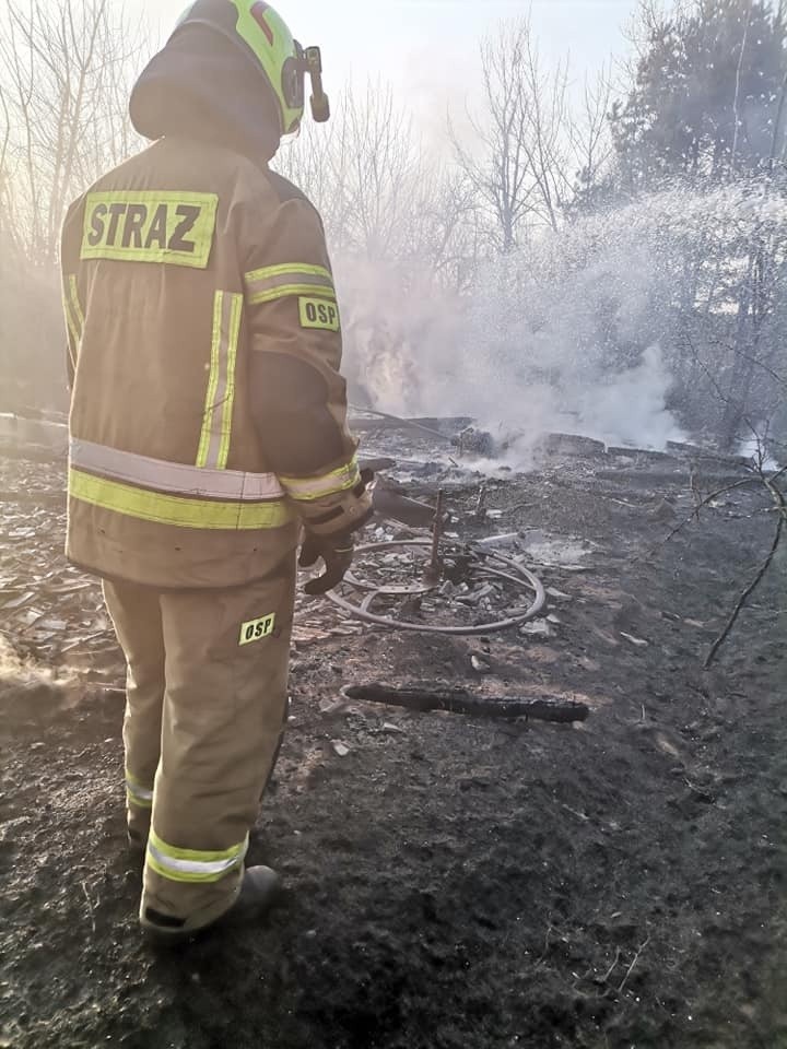 Pożar nad Zalewem Siemianówka. Strażacy nadal dogaszają zgliszcza 13 budynków, które spłonęły po pożarze łąk i lasu [ZDJĘCIA]