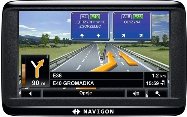 Model Navigon 40 Easy zawiera mapę 20 państw europejskich.