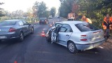 Wypadek w Krasowcu pod Gorzowem. Fiat czołowo zderzył się z busem. Jedna osoba poszkodowana [ZDJĘCIA]