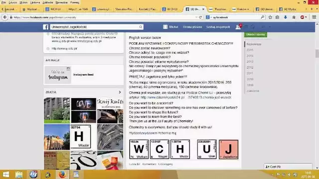 Taka grafika pojawiła się na oficjalnym profilu UJ na Facebooku