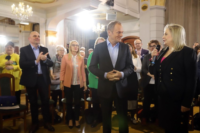 Donald Tusk w Siemianowicach Śląskich spotkał się z...