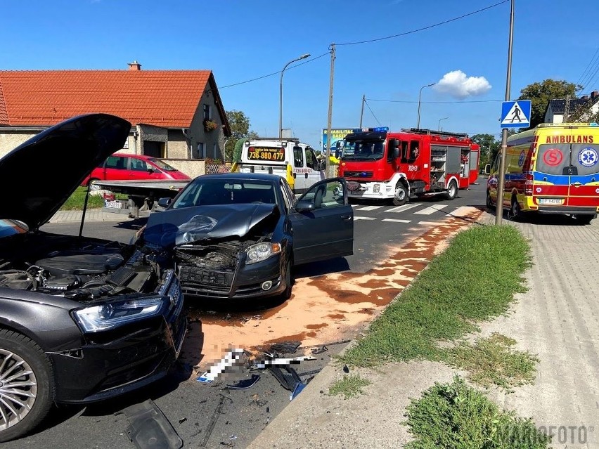 Wypadek na skrzyżowaniu ulic Domańskiego i Zamiejskiej w...