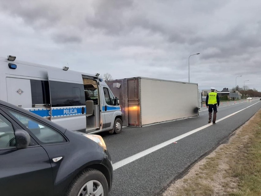 Wypadek na drodze krajowej nr 6 w Reblinku w gminie...