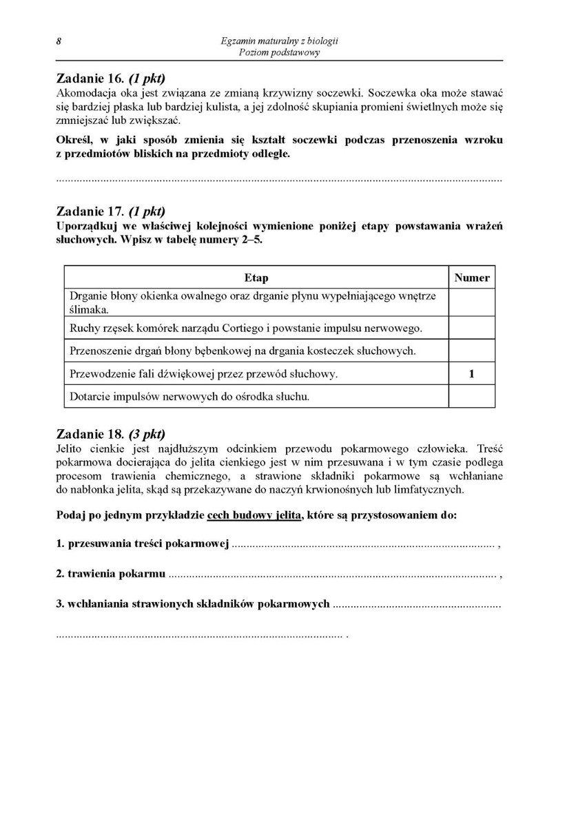 Matura 2014 BIOLOGIA ARKUSZE