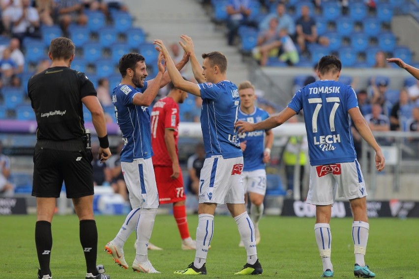 Bramki: João Amaral 7', Paweł Tomczyk 20', 41', Maciej Gajos...