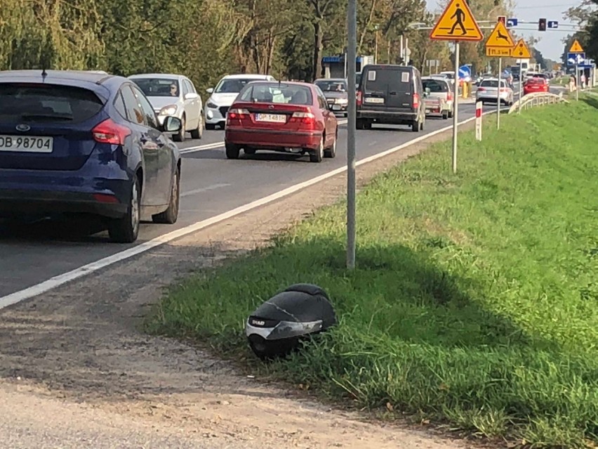 Wypadek motocyklisty i samochodu w Siechnicach [ZDJĘCIA]