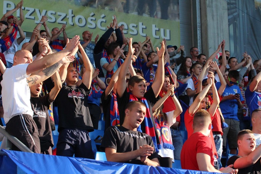 Mecz Piast Gliwice - Górnik Zabrze - zdjęcia kibiców Górnika