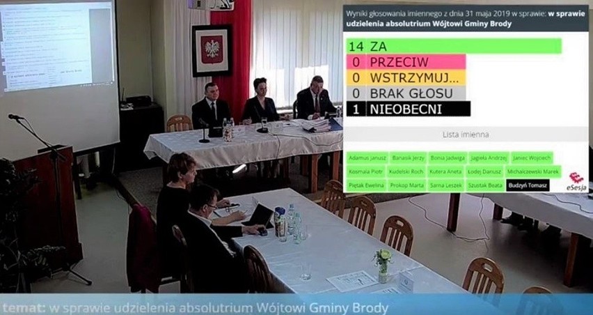 Wójt Gminy Brody Marzena Bernat otrzymała od radnych wysoką ocenę swojej pracy