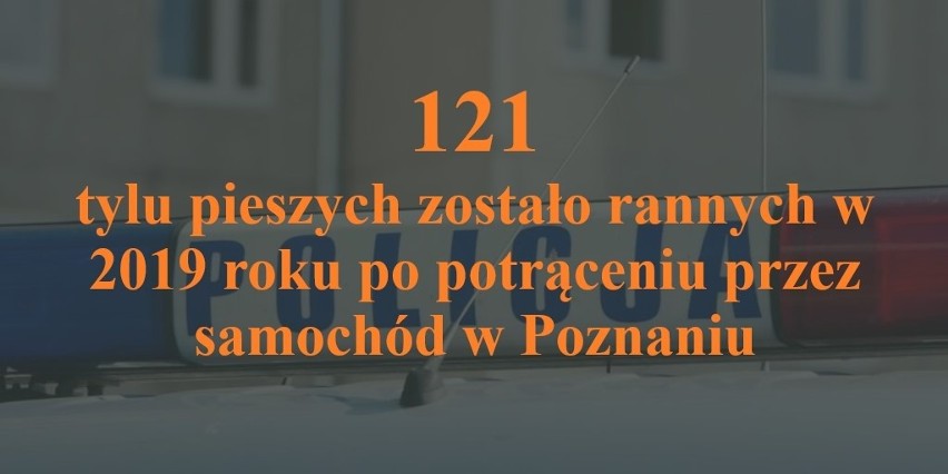 Poznań: Ponad 170 wypadków z udziałem pieszych, 4 ofiary śmiertelne w 2019 r. Które ulice są najniebezpieczniejsze?