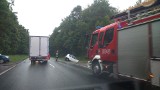 Seicento w rowie po zderzeniu z nissanem pod Bydgoszczą [zdjęcia]
