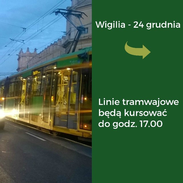 24 grudnia 2016 roku autobusy i tramwaje MPK Poznań będą kursować według sobotniego rozkładu jazdy. Wprowadzono jednak wiele istotnych ograniczeń. Oto one! Sprawdźcie!Przejdź do kolejnego slajdu --->