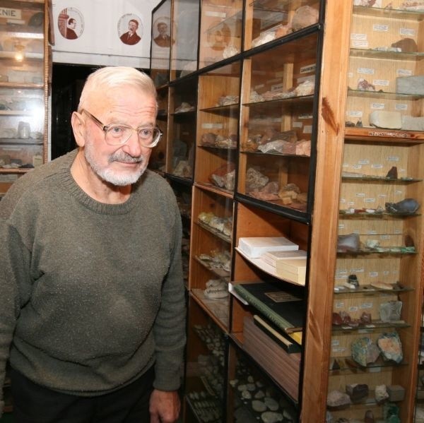 Jerzy Fijałkowski swoją kolekcję minerałów gromadził kilkadziesiąt lat