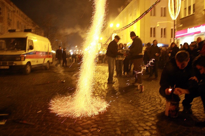 W sylwestra 2010 wielu białostoczan spotkało się na Rynku...