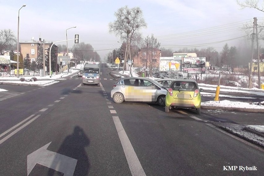 Wypadek samochodu nauki jazdy w Jankowicach