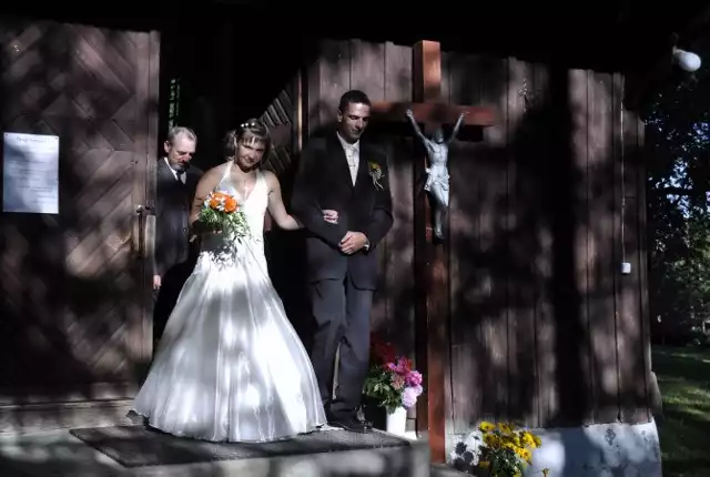 Ślub w dawnej cerkwi w Polanie.