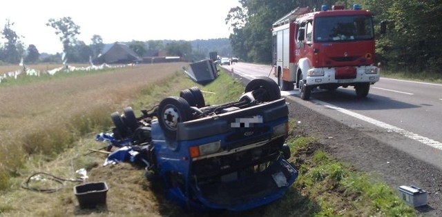 Wypadek pomiędzy miejscowościami Jadachy a Tarnowska Wola.