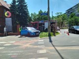 Wypadek na Reymonta we Wrocławiu. Auto zderzyło się ze strażą