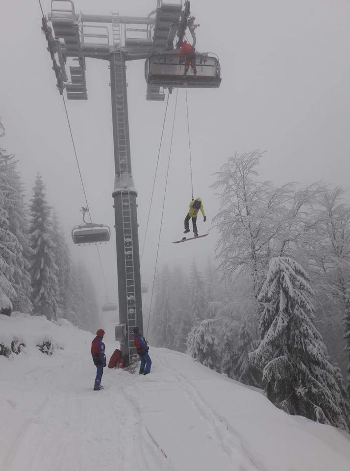 kolejka stanęła w momencie, kiedy temperatura na stoku...