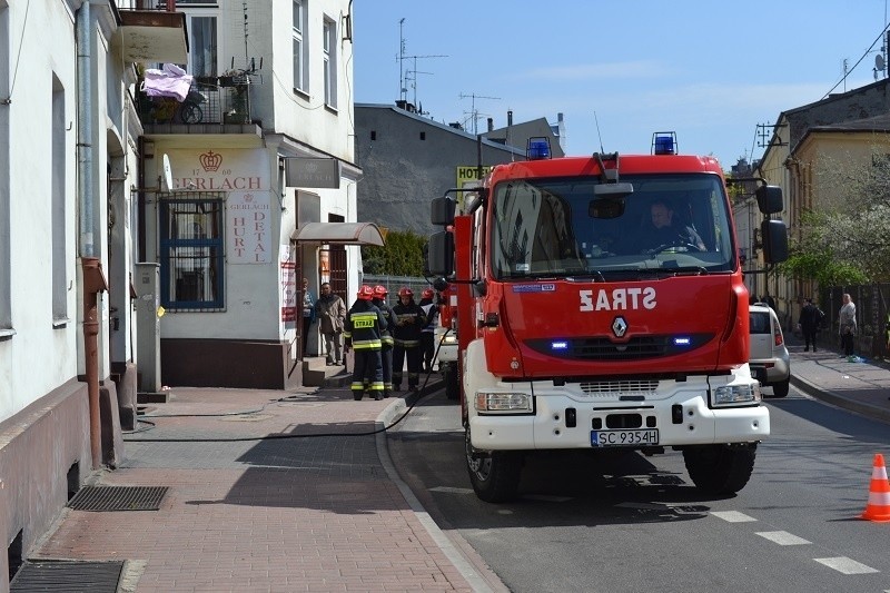 Pożar na Katedralnej w Częstochowie