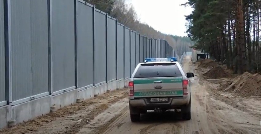 Budowa zapory na granicy polsko-białoruskiej