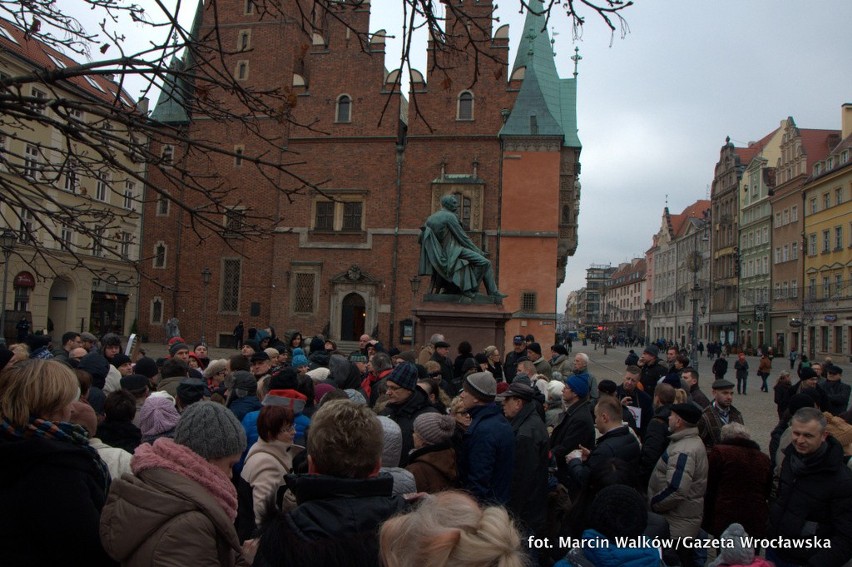 Protest w sprawie kursu franka szwajcarskiego na wrocławskim...